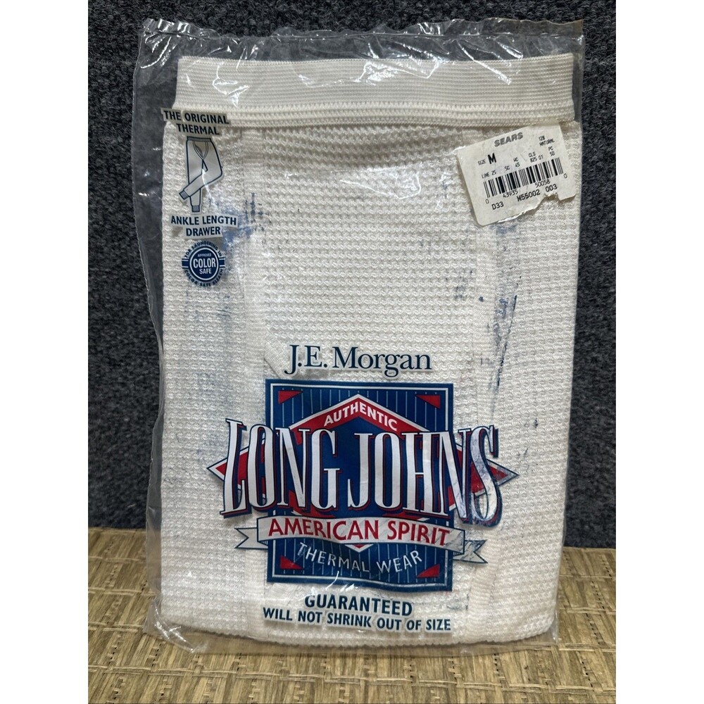 Vintage Long Johns - J. E. Morgan American Spirit Size Medium 34-36 Wrapped
